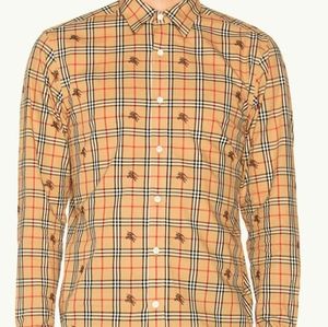 NWT Men's Burberry Long Sleeve Button Shirt
